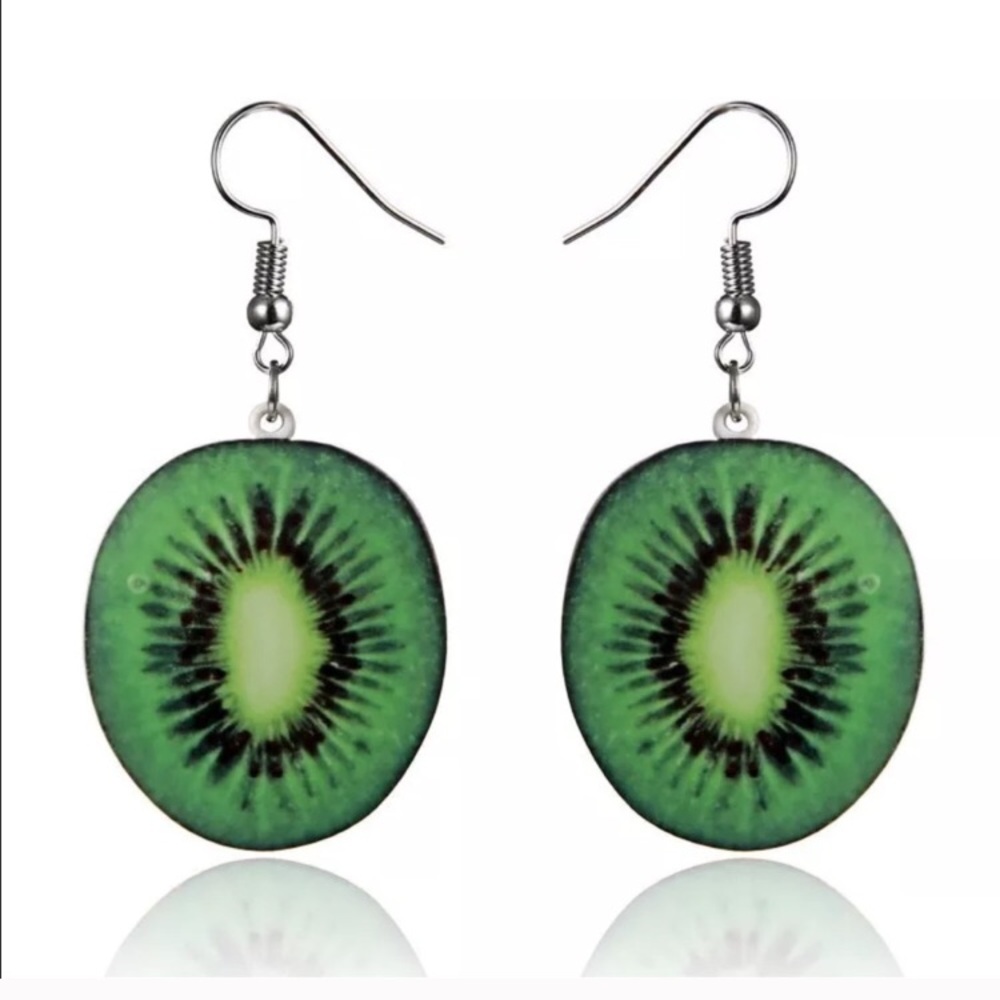 Acrylic Kiwi Earrings